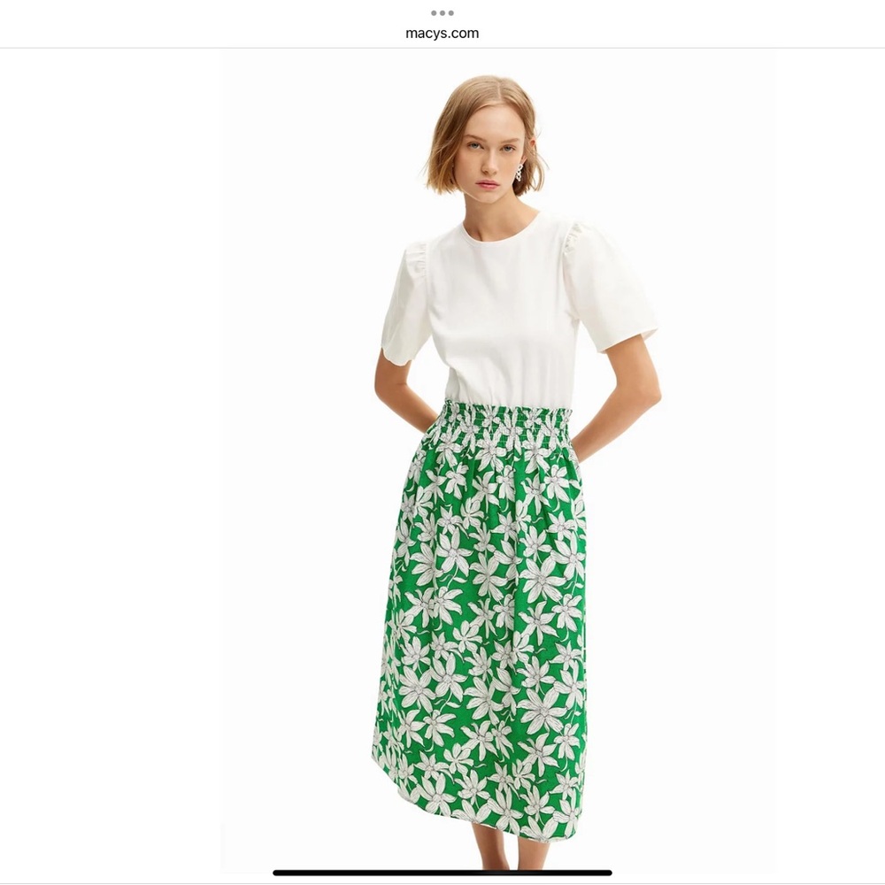 Desigual Women's Combination floral midi dress